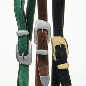 Free People Green, Brown, and Black Belt Trio